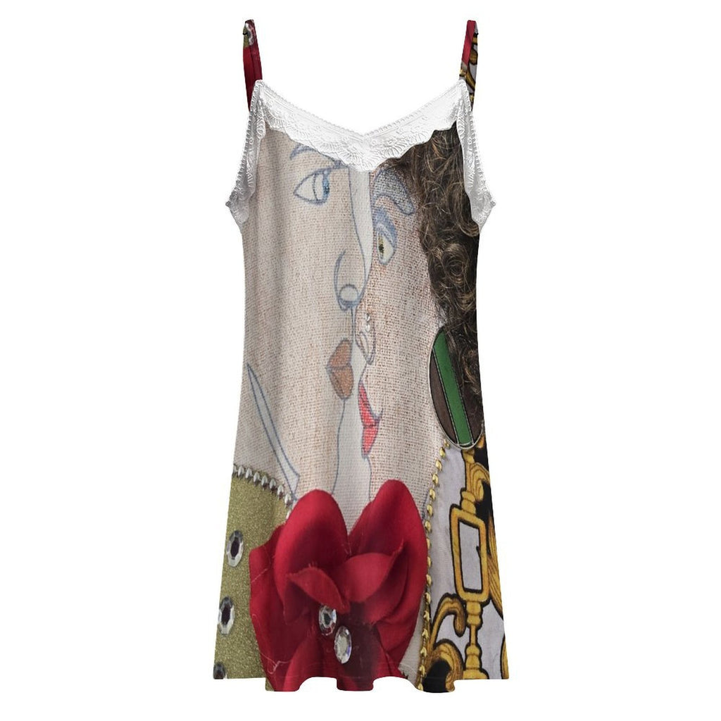 Lace Trim Camisole Nightgown