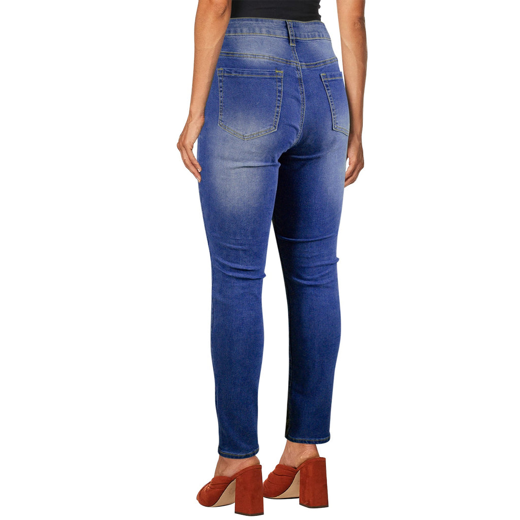 Jeans Women Women's Jeans (Front Printing) (Model L75)