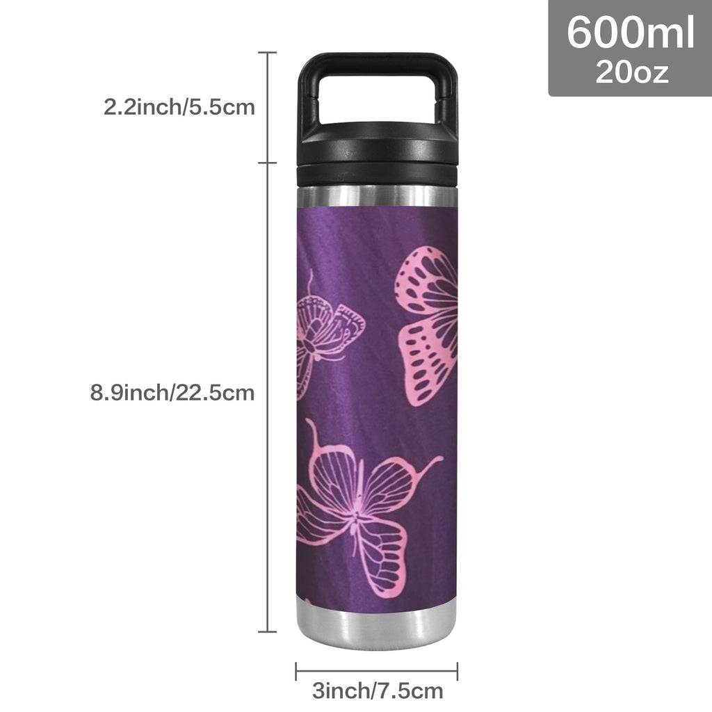 Tumbler 600ml Insulated Water Bottle with Chug Cap