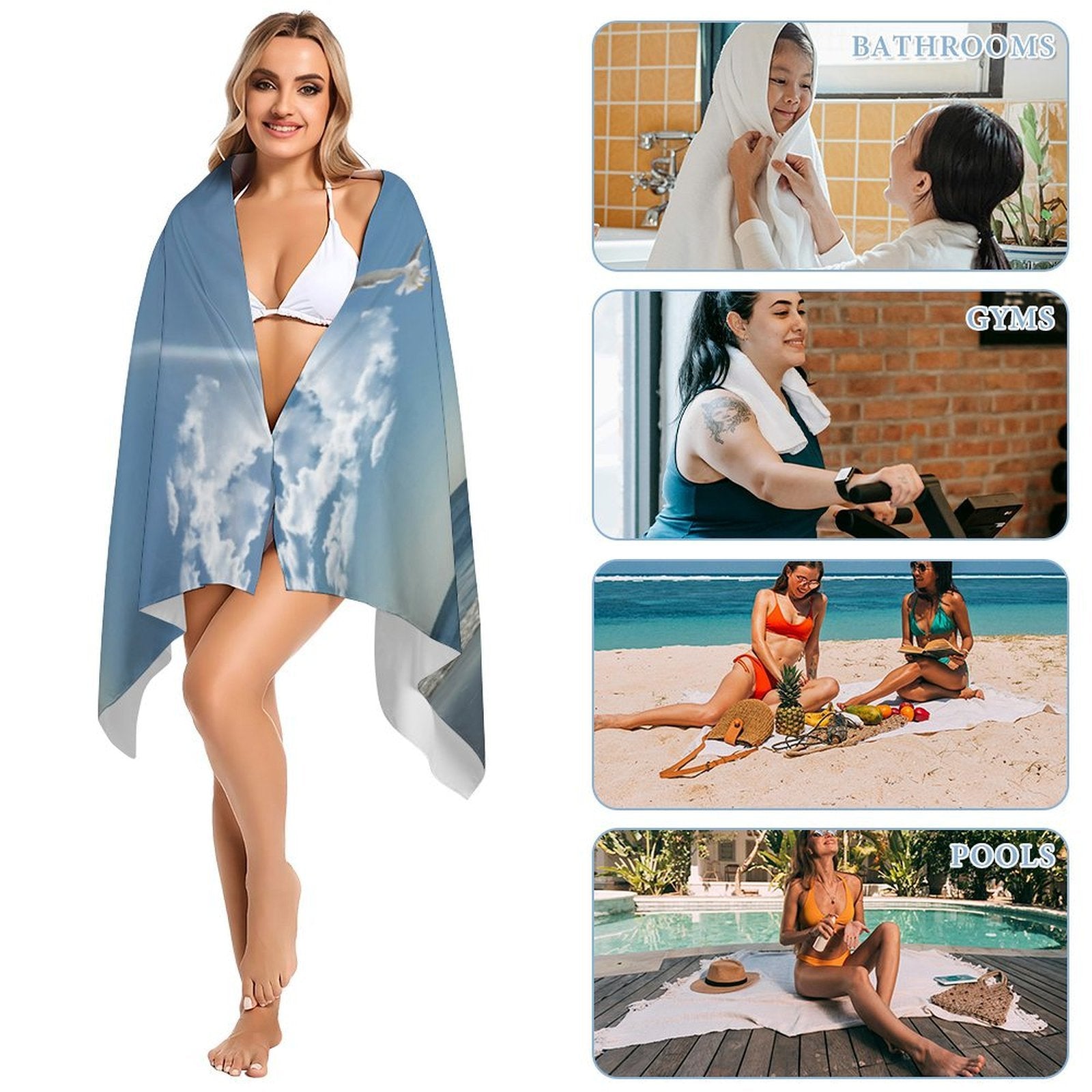 Towel Good & Perfect Gifts Beach 160x80cm