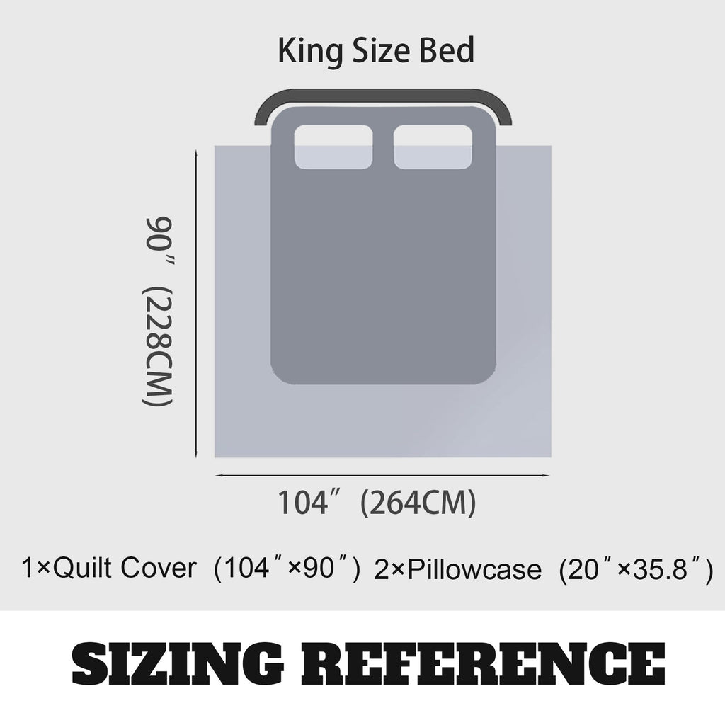 Bedding 3 Pc 3-Piece Bedding Set 90x104inch