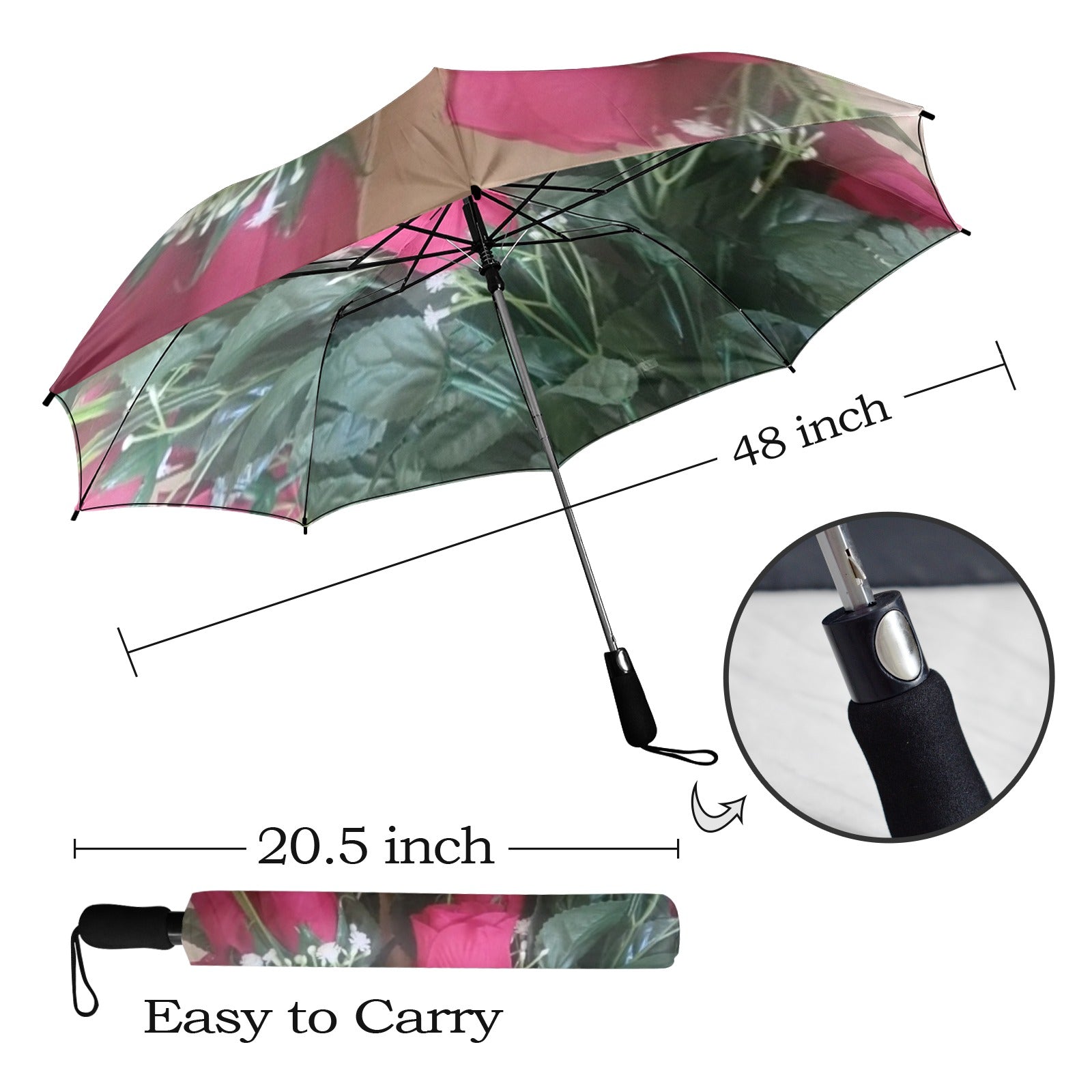 Umbrella Semi-Automatic Foldable Umbrella (Model U12)