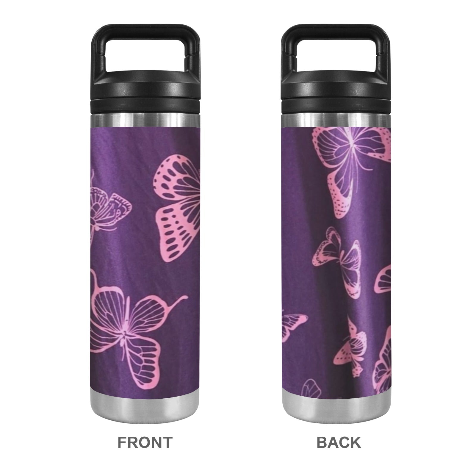 Tumbler 600ml Insulated Water Bottle with Chug Cap