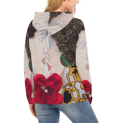 women's hoodie All Over Print Hoodie for Women (USA Size) (Model H13)