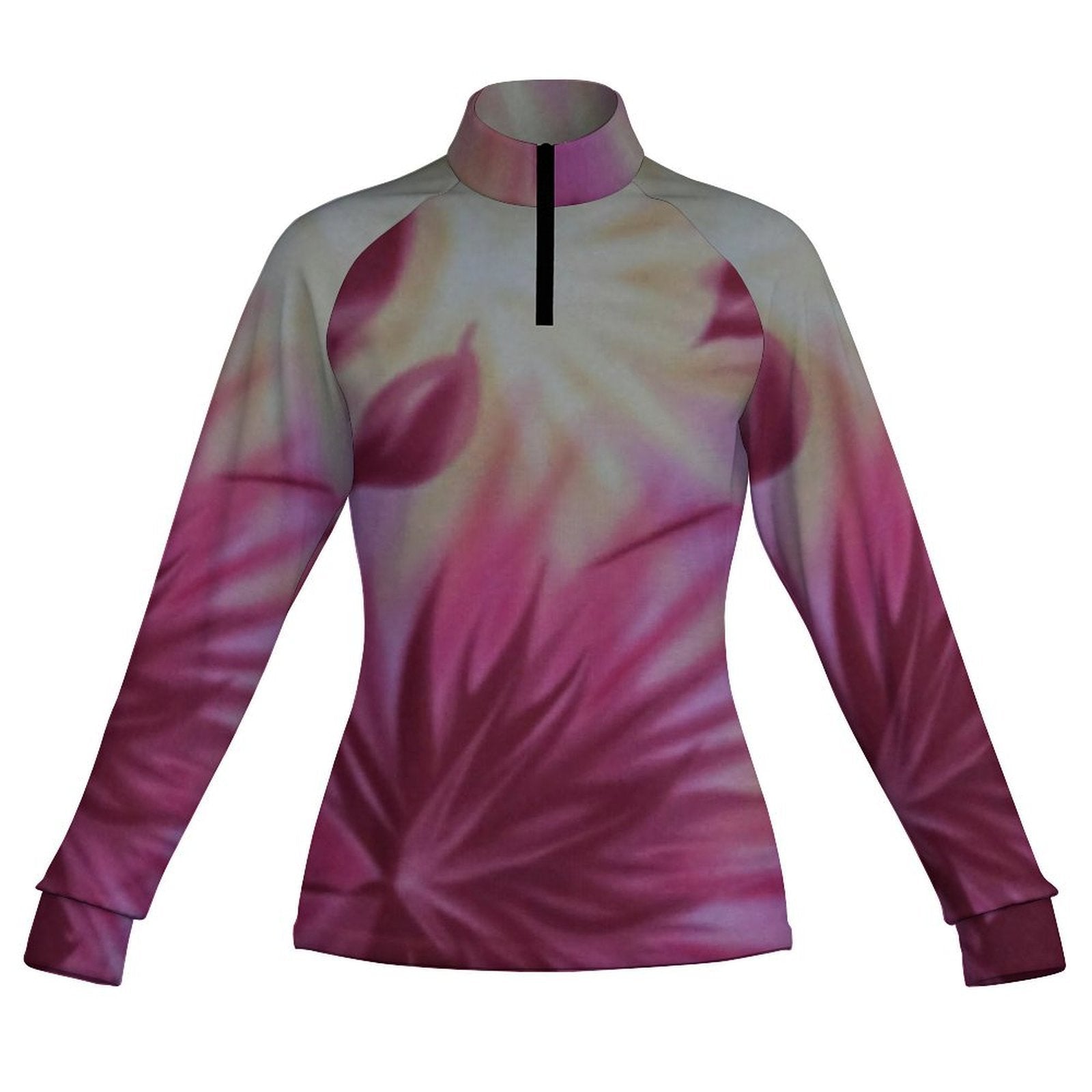 Women's Long Sleeve Tight fitting quick drying clothes 1/4 Zip Quick Dry Shirt