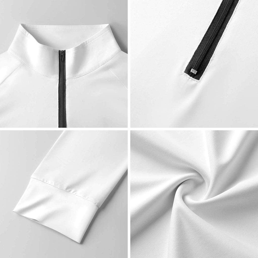 Women's Long Sleeve Tight fitting quick drying clothes 1/4 Zip Quick Dry Shirt