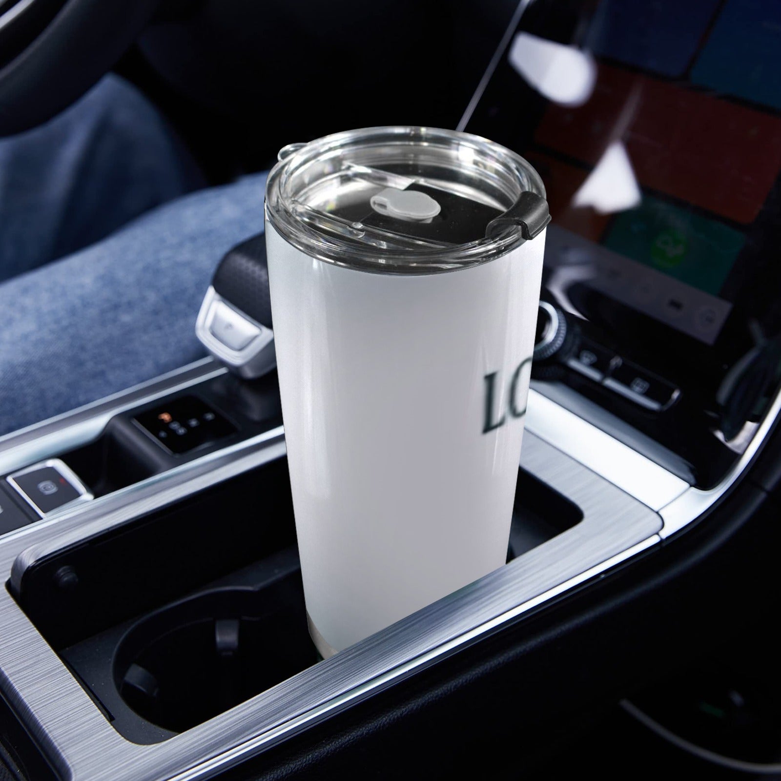 God loved the World 20oz Mobile Tumbler with Lid (Black Lock)