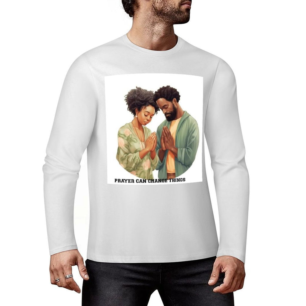 Pure cotton long sleeved T-shirt Cotton Long Sleeve T-Shirt (Front Printing)