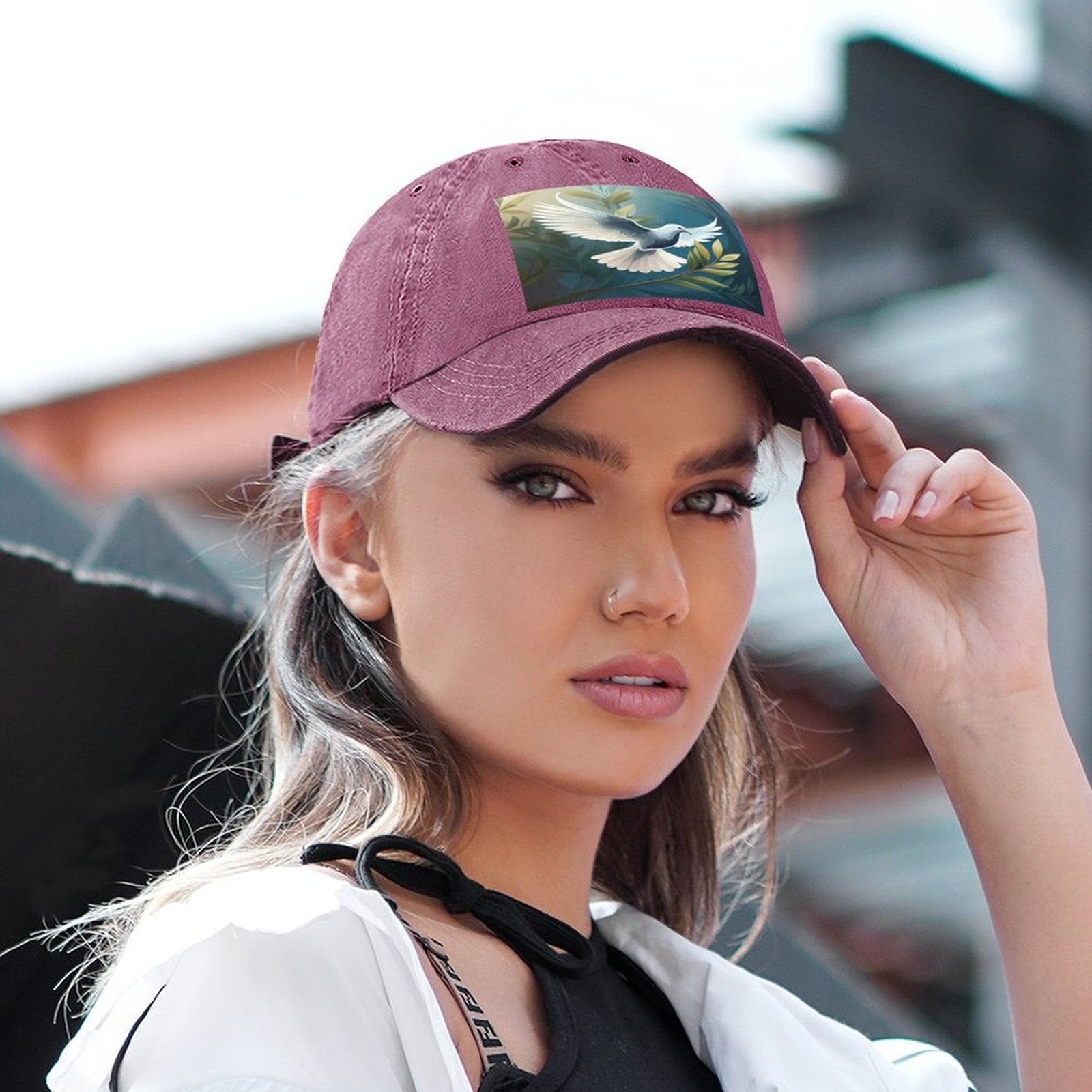 Hat casquette Curved Denim Trucker
