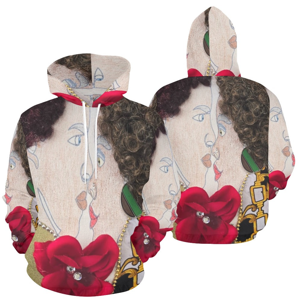 women's hoodie All Over Print Hoodie for Women (USA Size) (Model H13)