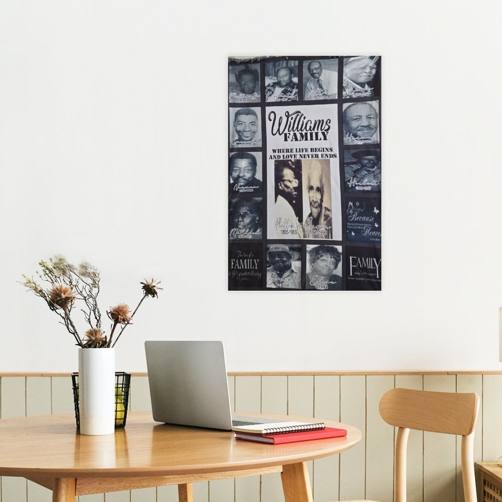 Hanging picture Frame Canvas Print 17"x11" (Vertical)