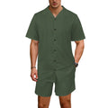 men's shorts set Men's Hawaiian Shirt & Shorts Set