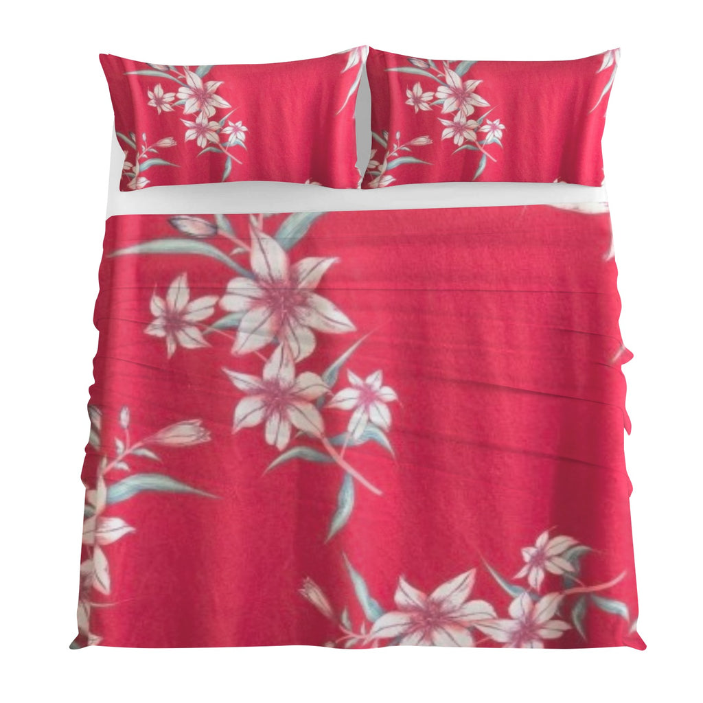 Bedding 4 Pc 4-Piece Bedding Set with Blank Fitted Sheet 82.7x82.7inch