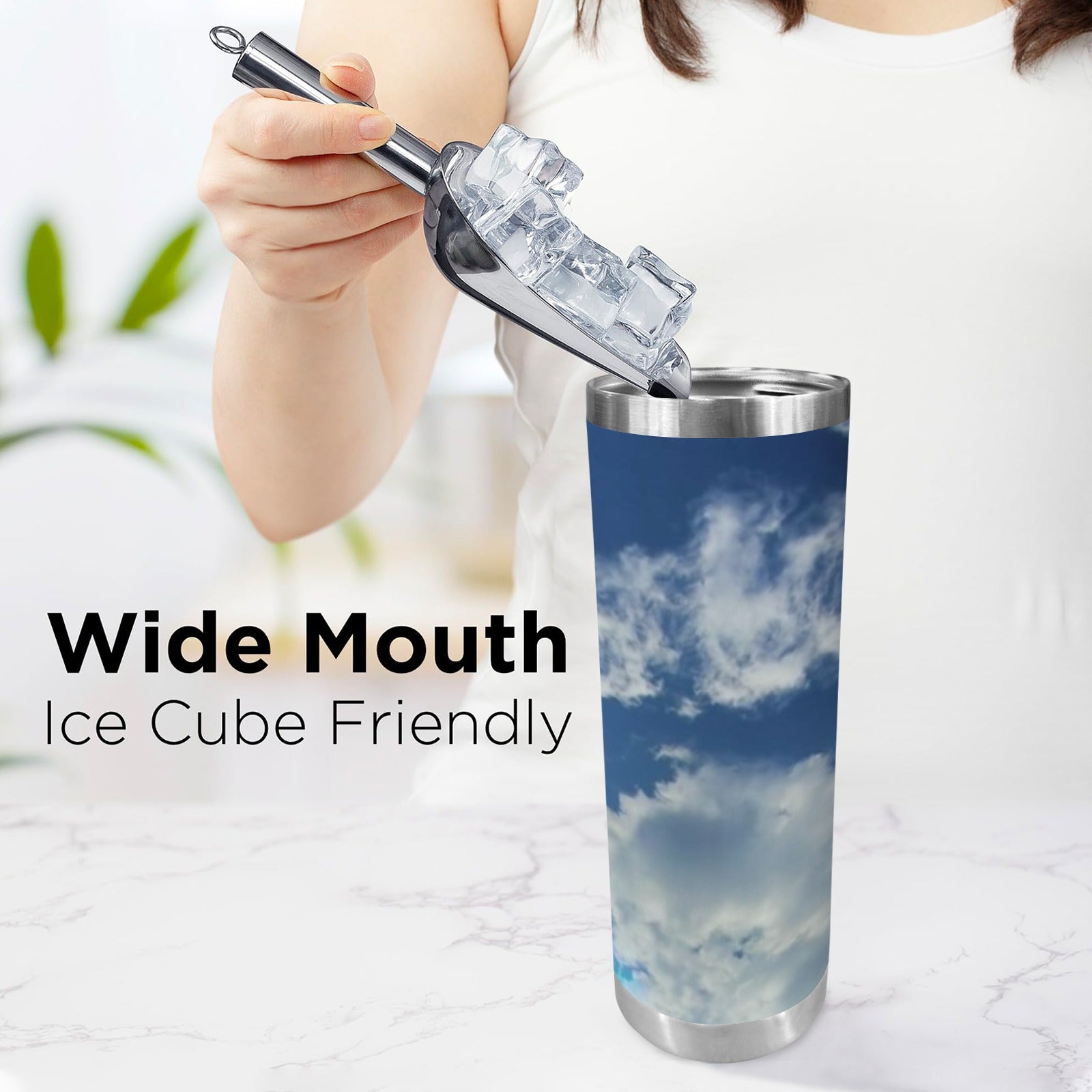 Tumbler 600ml Insulated Water Bottle with Chug Cap