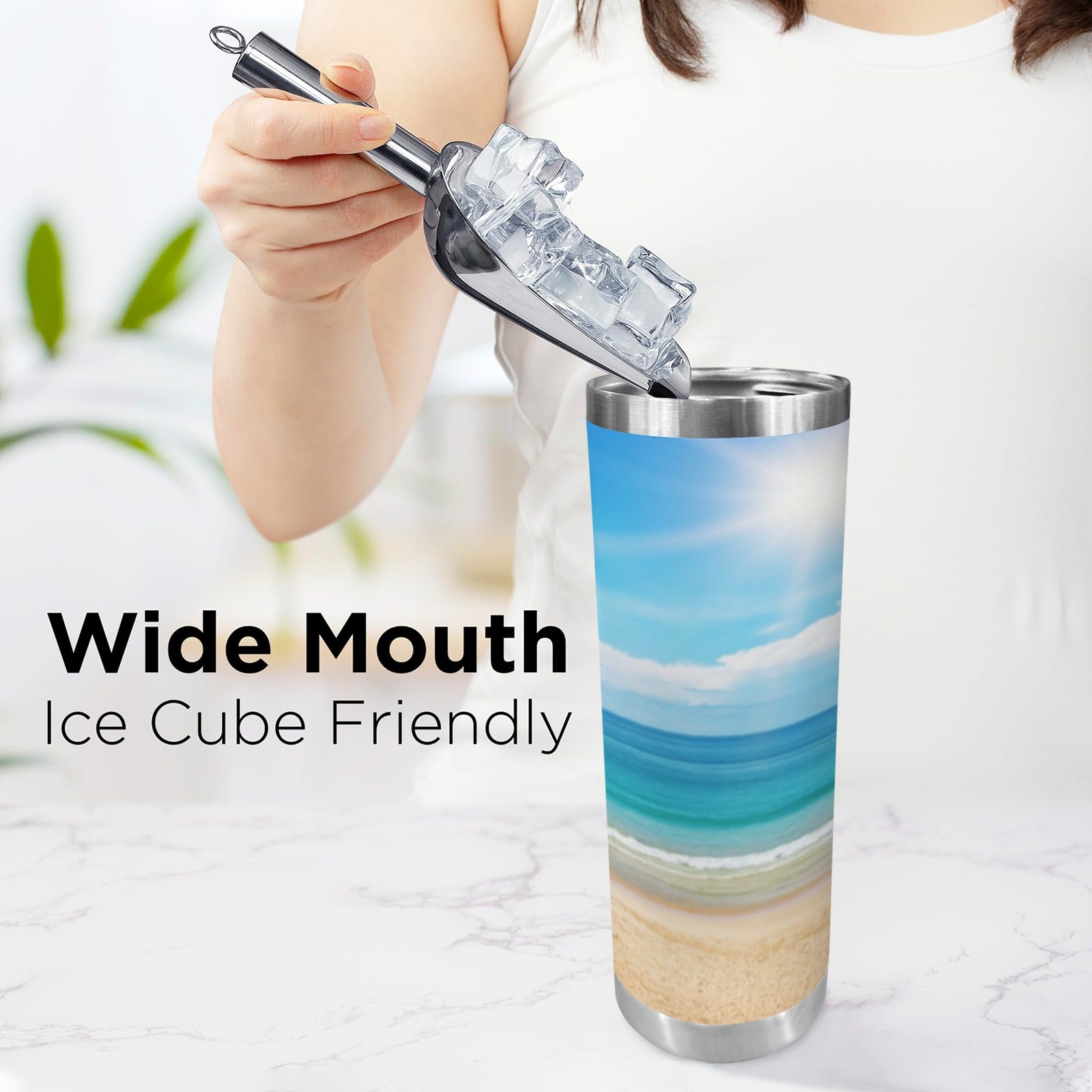 Tumbler 600ml Insulated Water Bottle with Chug Cap