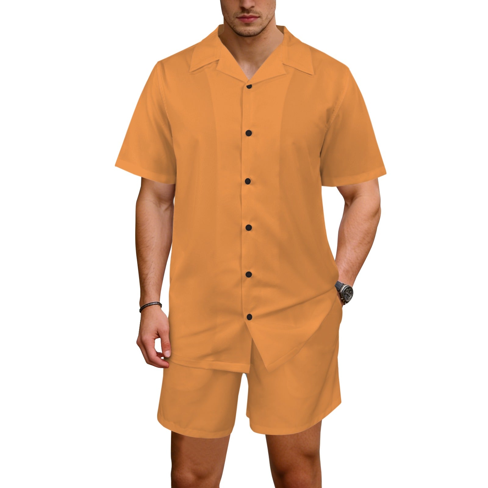 men's shorts set Men's Hawaiian Shirt & Shorts Set