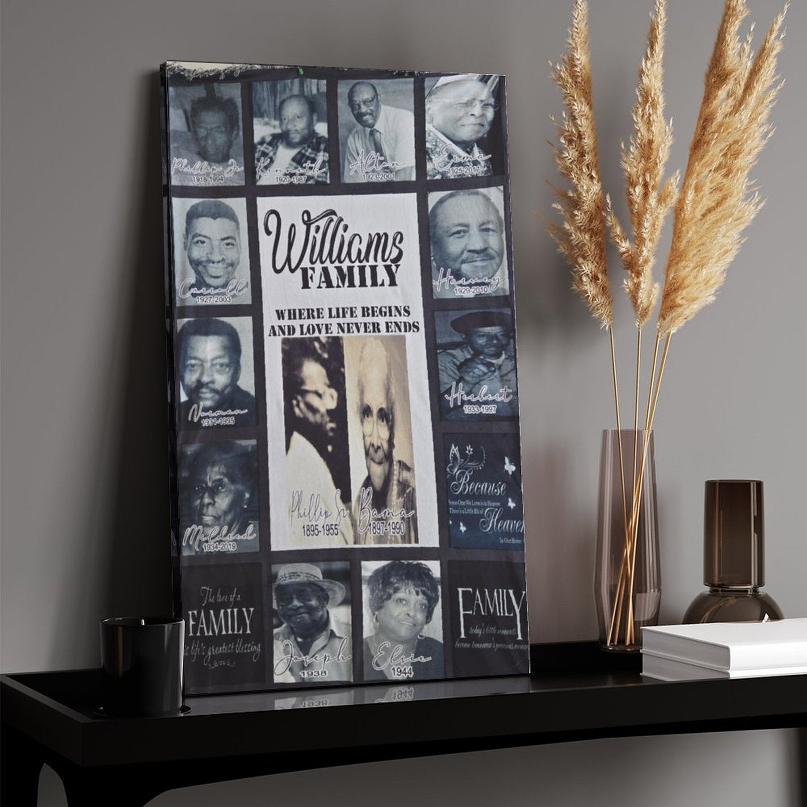 Hanging picture Frame Canvas Print 17"x11" (Vertical)