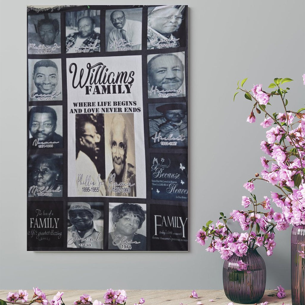 Hanging picture Frame Canvas Print 17"x11" (Vertical)