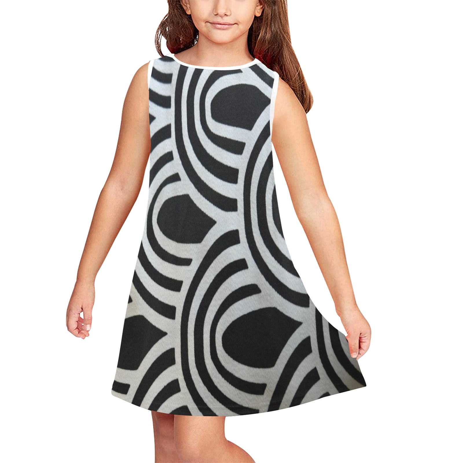 Girls Dress Girls' Sleeveless Dress (Model D58)