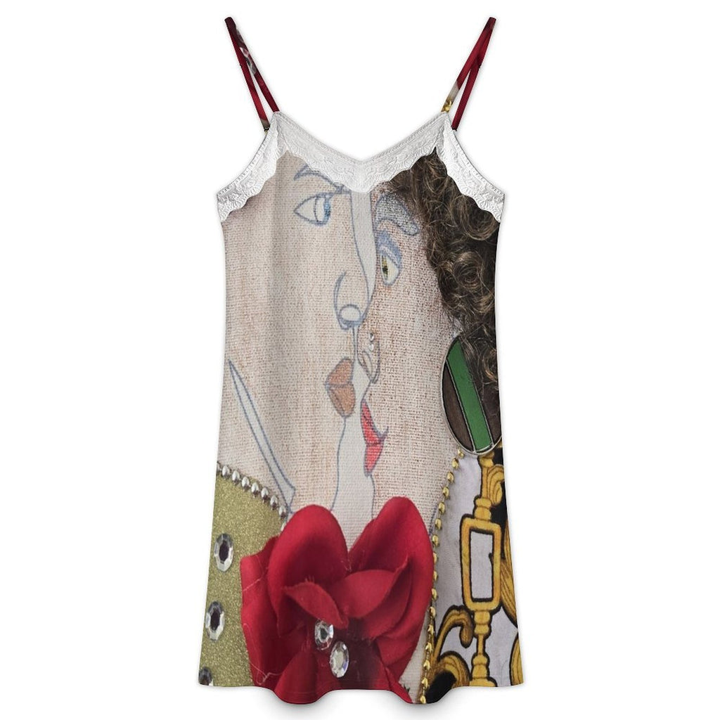 Lace Trim Camisole Nightgown