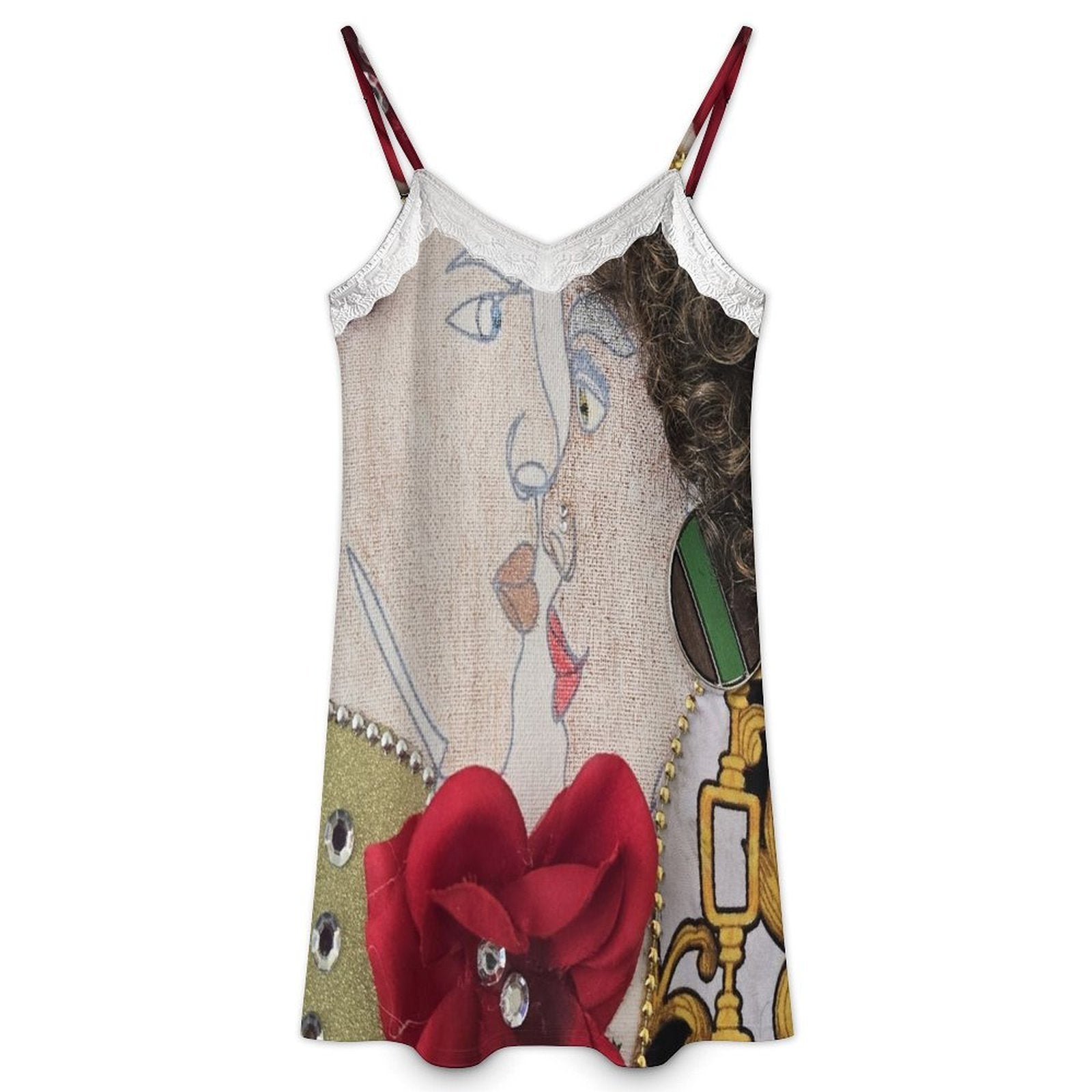 Lace Trim Camisole Nightgown