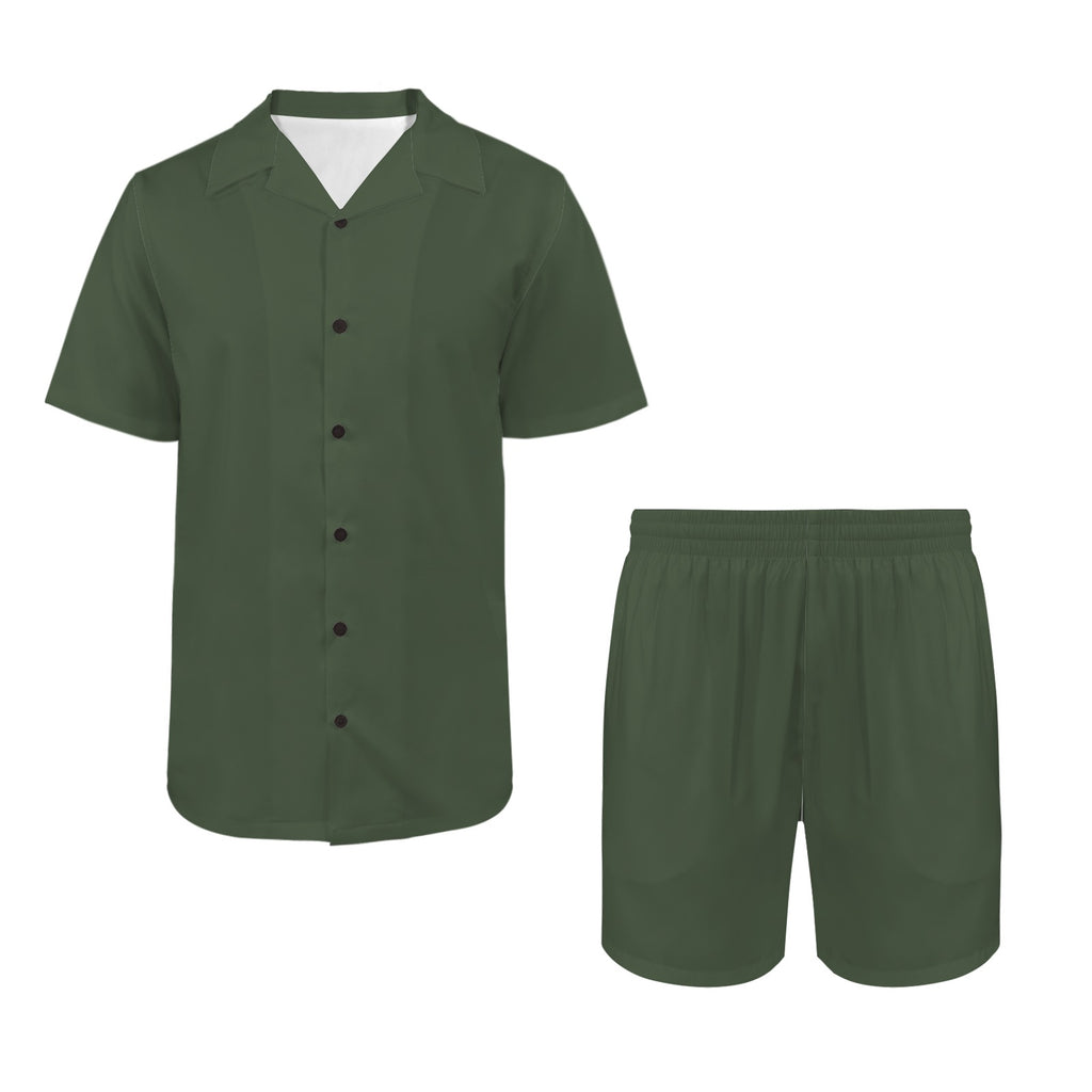 men's shorts set Men's Hawaiian Shirt & Shorts Set