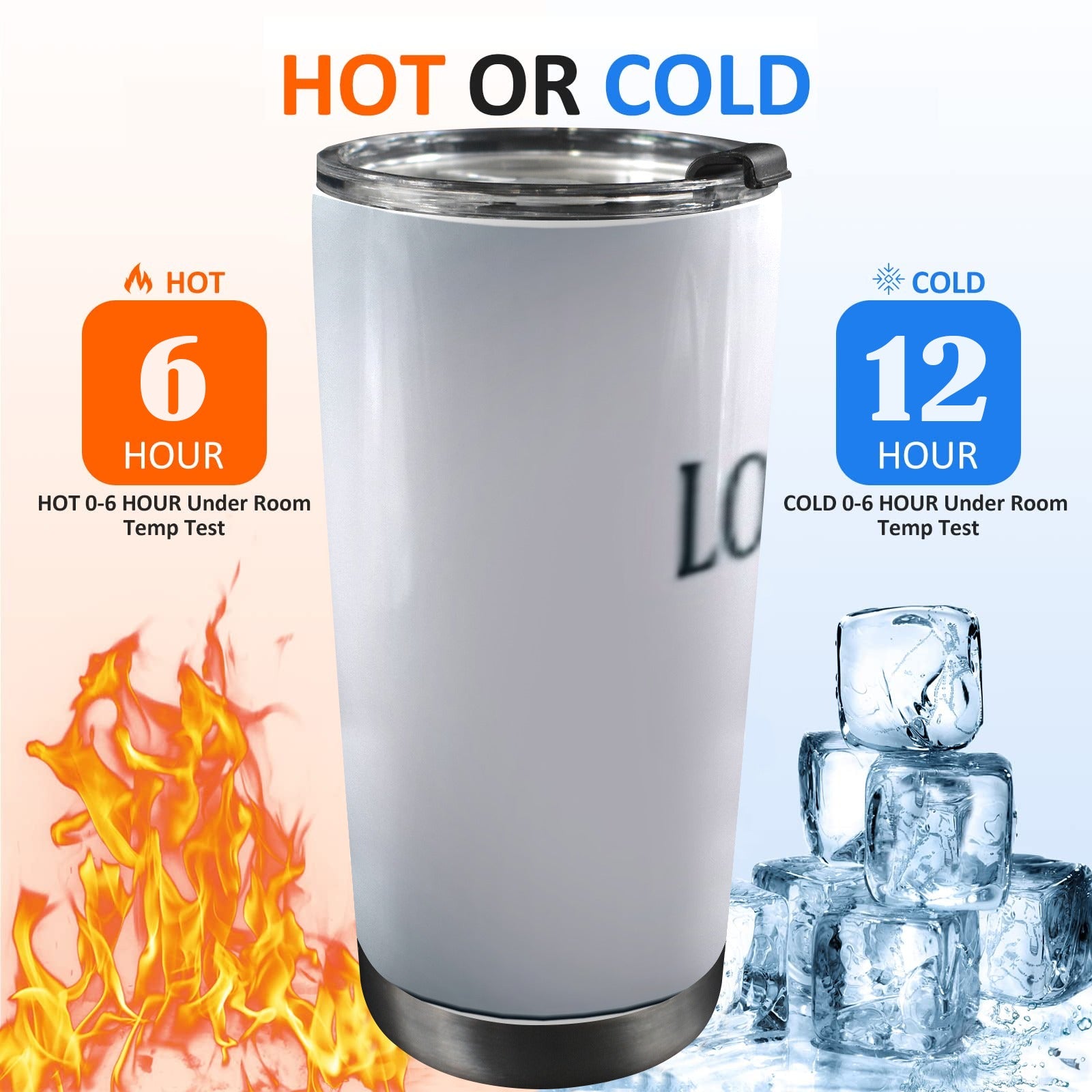 God loved the World 20oz Mobile Tumbler with Lid (Black Lock)