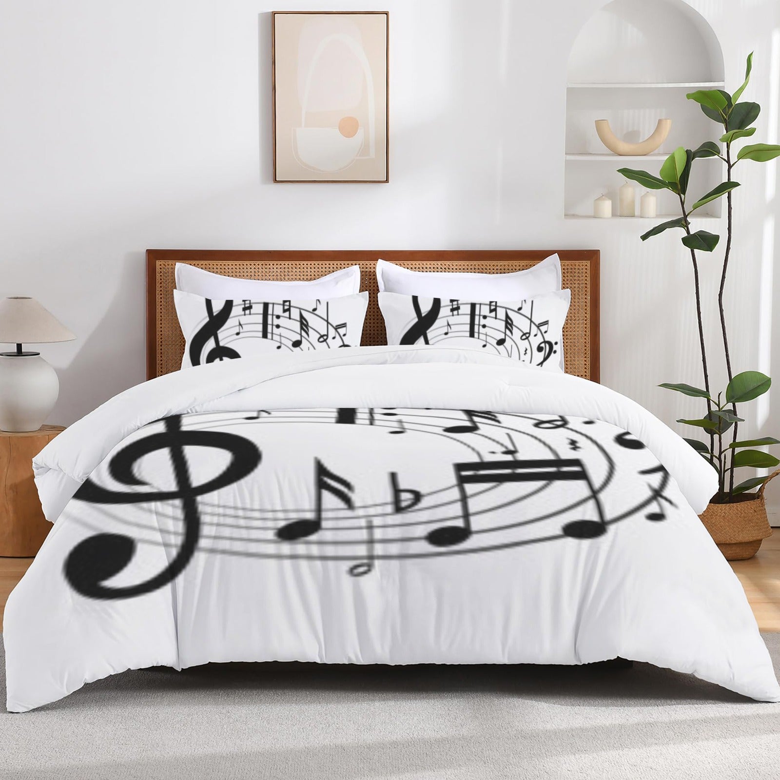 Bedding 3 Pc 3-Piece Bedding Set 90x104inch