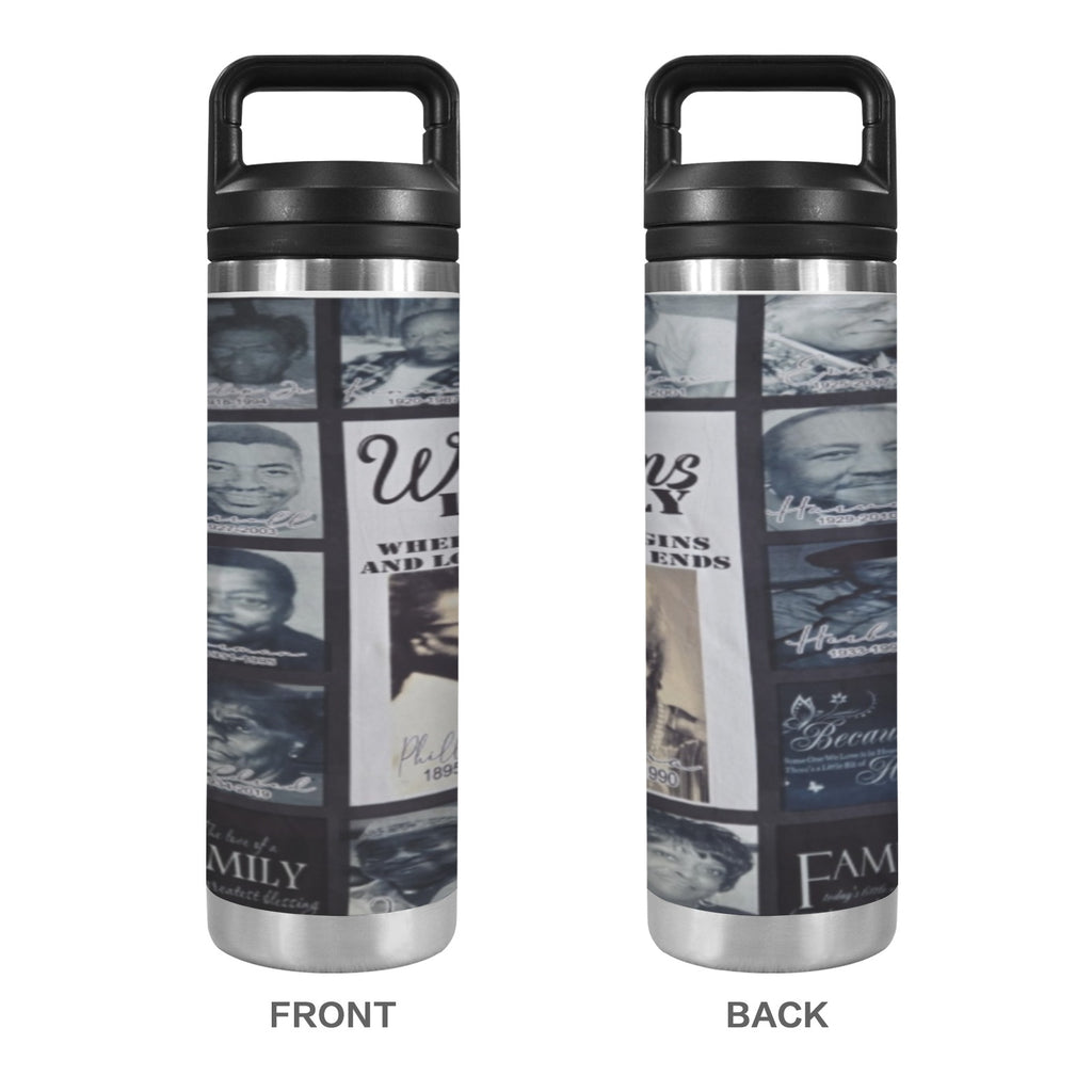 Tumbler 600ml Insulated Water Bottle with Chug Cap