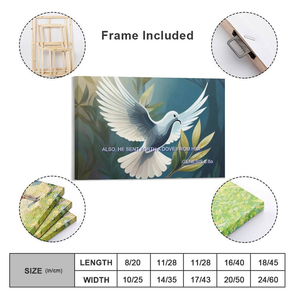 Hanging picture Frame Canvas Print 11"x17" (Horizontal)