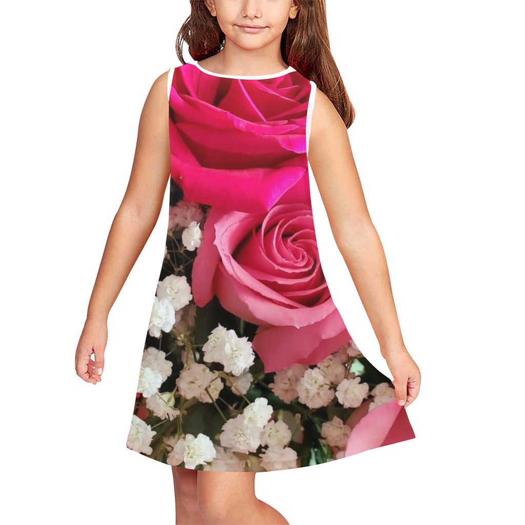 Girls Dress Girls' Sleeveless Dress (Model D58)