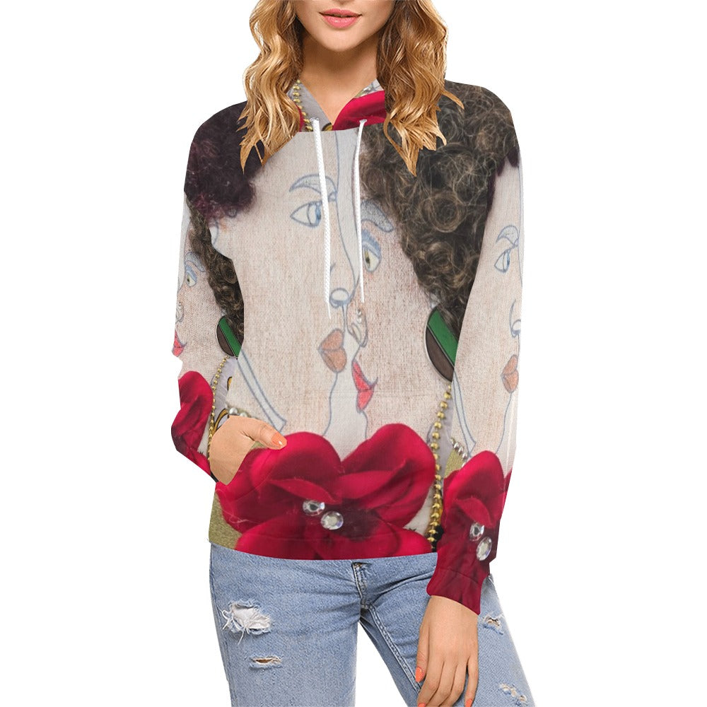 women's hoodie All Over Print Hoodie for Women (USA Size) (Model H13)