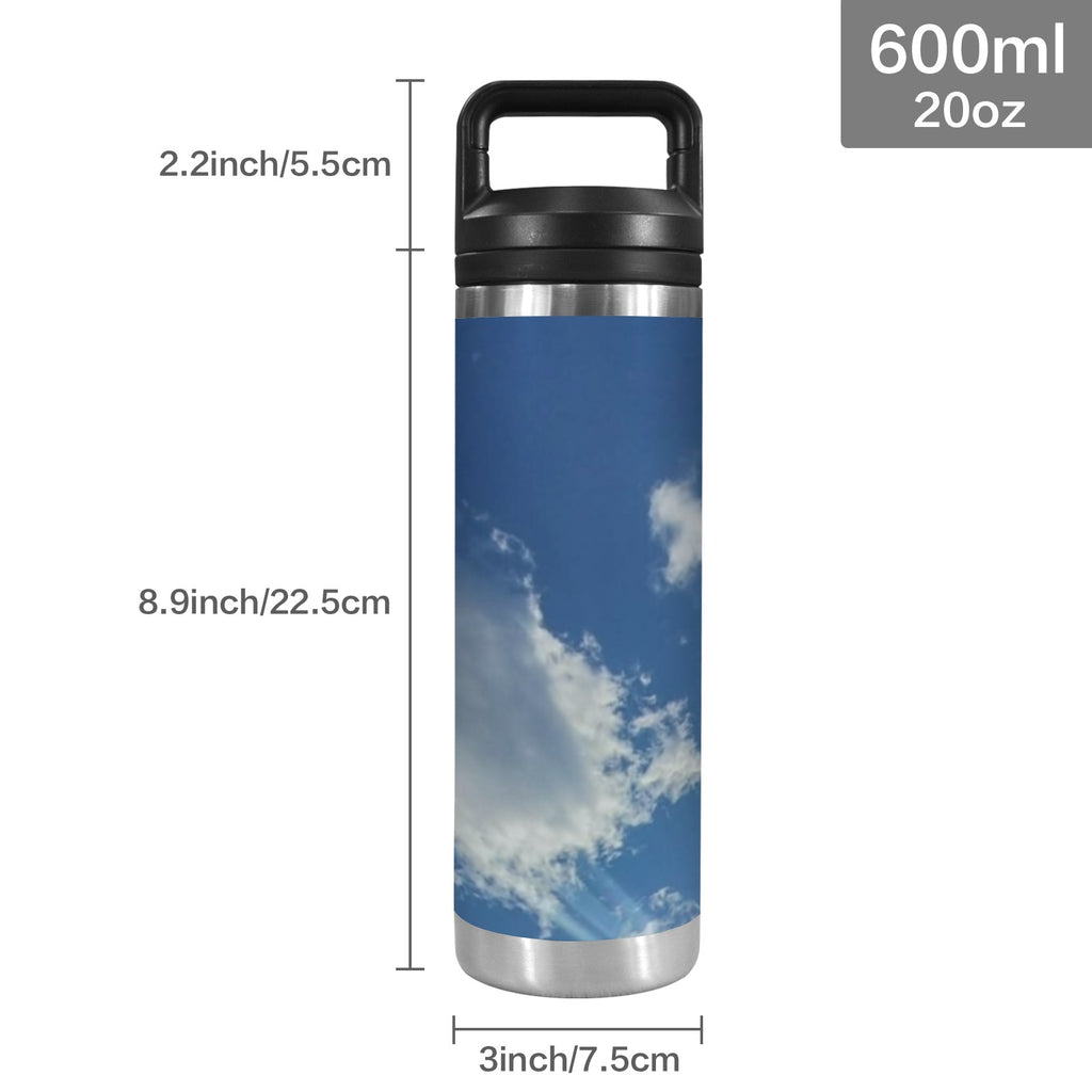 Tumbler 600ml Insulated Water Bottle with Chug Cap
