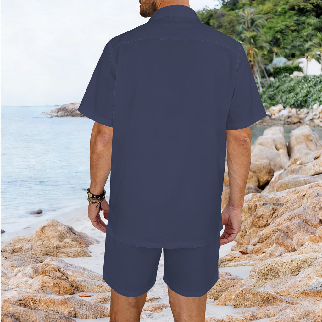 men's shorts set Men's Hawaiian Shirt & Shorts Set