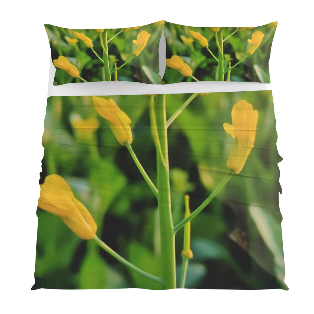 Bedding 4 Pc 4-Piece Bedding Set with Blank Fitted Sheet 82.7x82.7inch