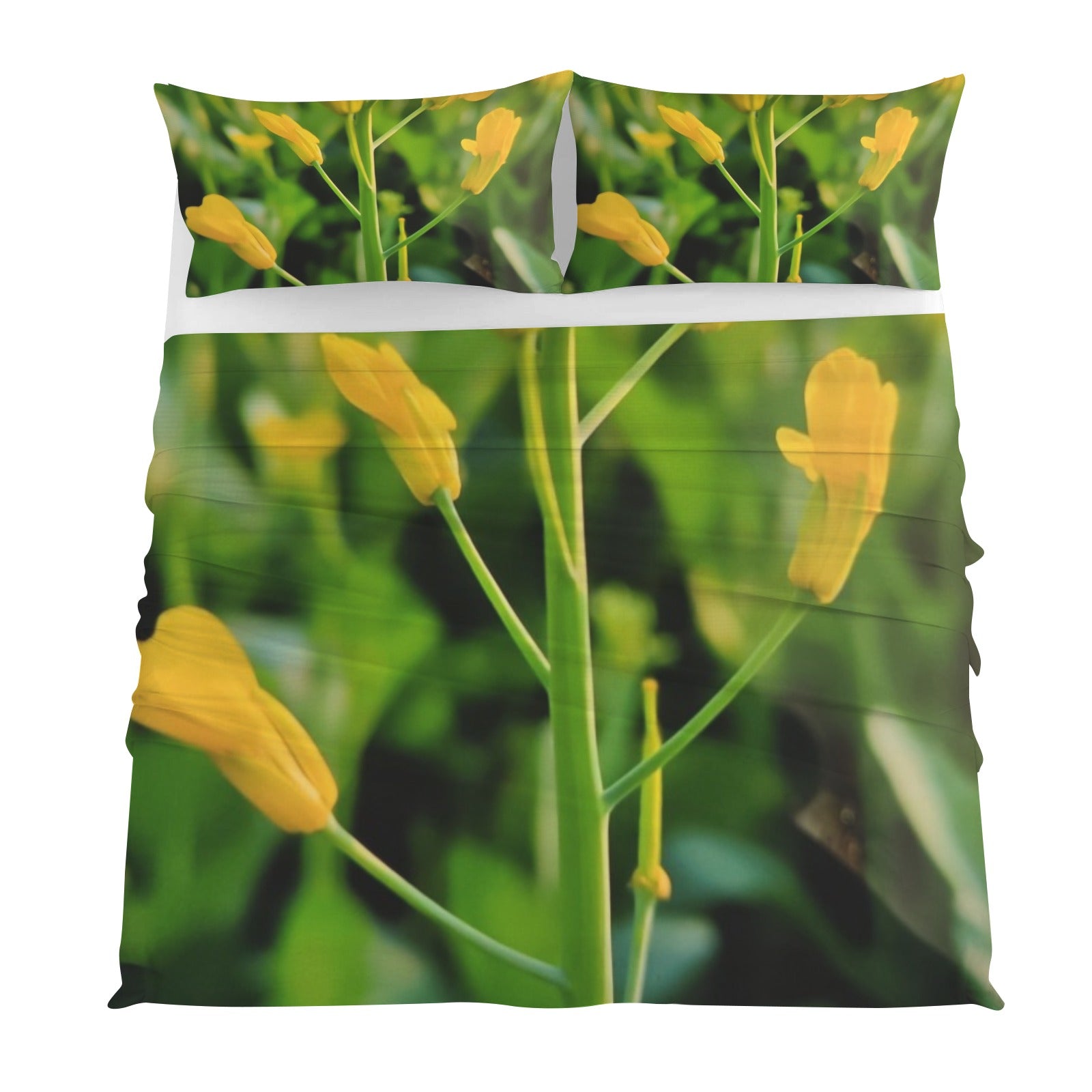 Bedding 4 Pc 4-Piece Bedding Set with Blank Fitted Sheet 82.7x82.7inch