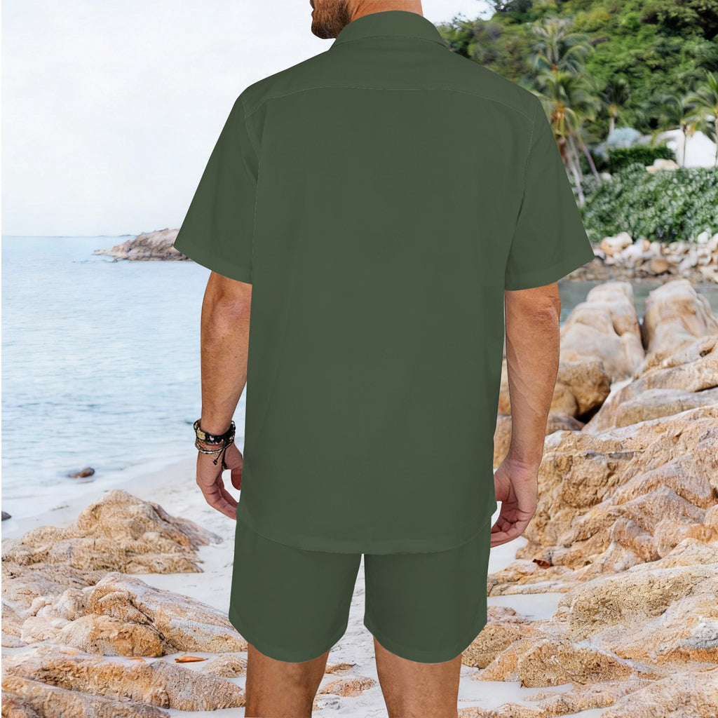 men's shorts set Men's Hawaiian Shirt & Shorts Set