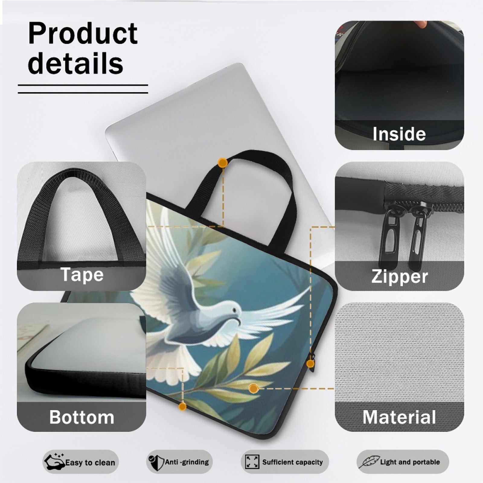 Laptop Bag W/Handles 12" Laptop Bag with Handle (12-Inch)