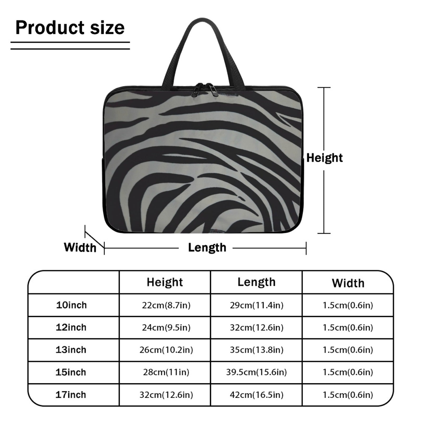 Laptop Bag W/Handles 12" Laptop Bag with Handle (12-Inch)