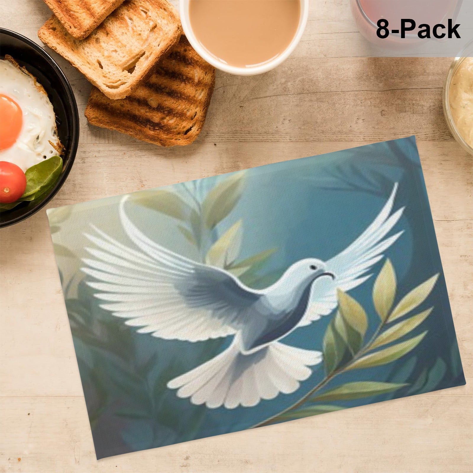 Linen Placemat 8 pc Linen Placemat 18x12inch (8-Pack)