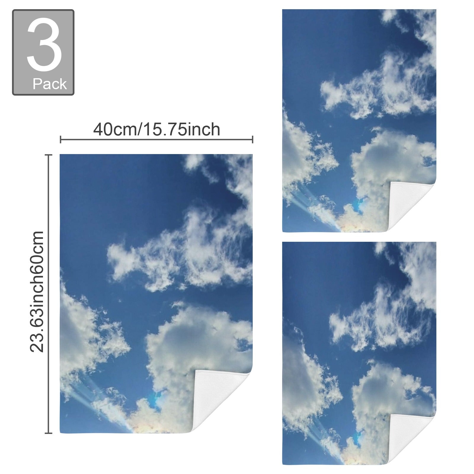 TOWELS Towel 40x60cm (Set of 3)