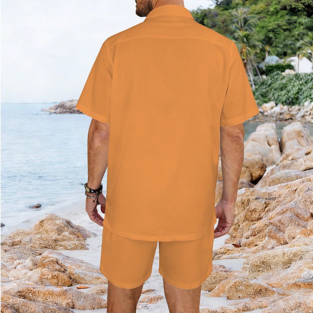 men's shorts set Men's Hawaiian Shirt & Shorts Set
