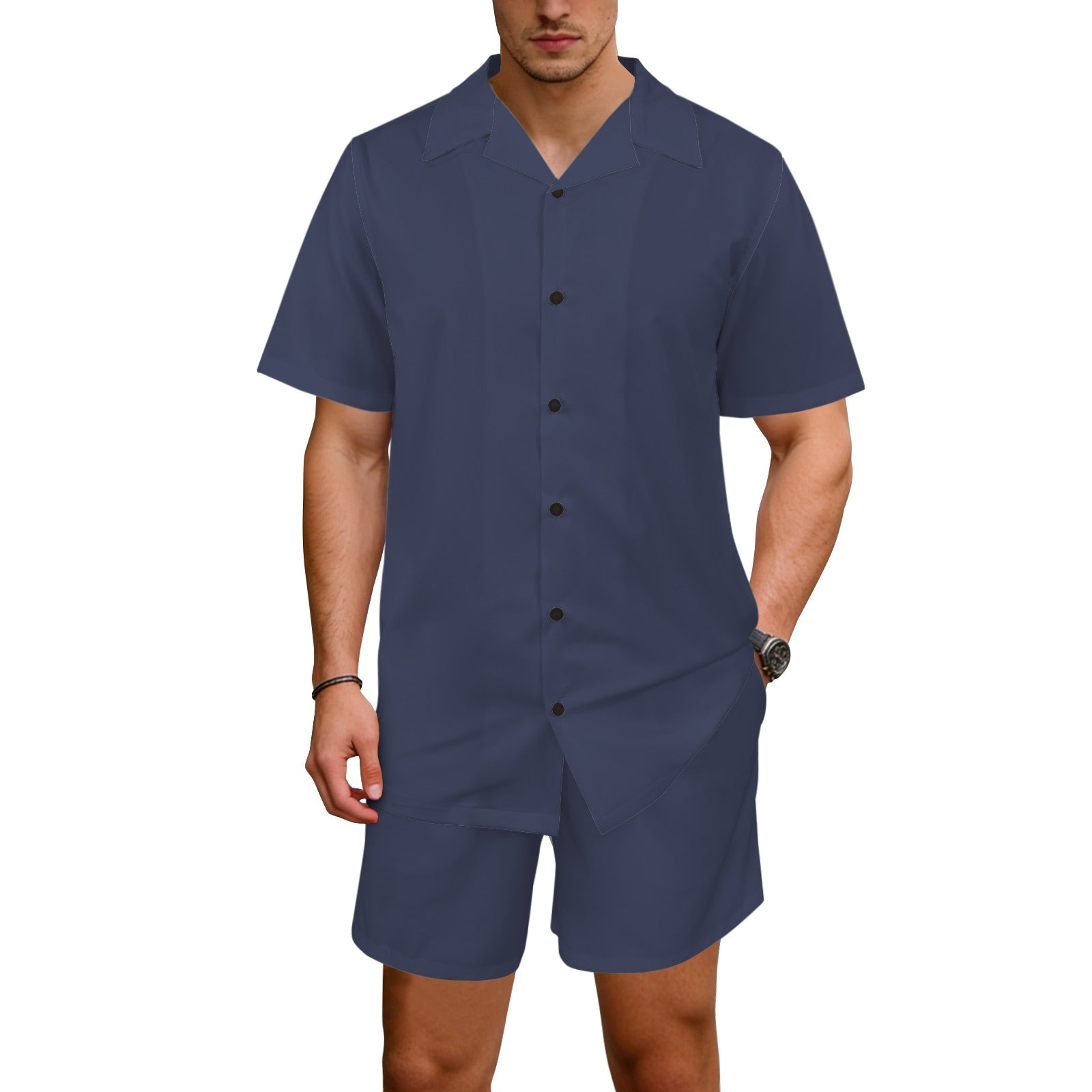 men's shorts set Men's Hawaiian Shirt & Shorts Set