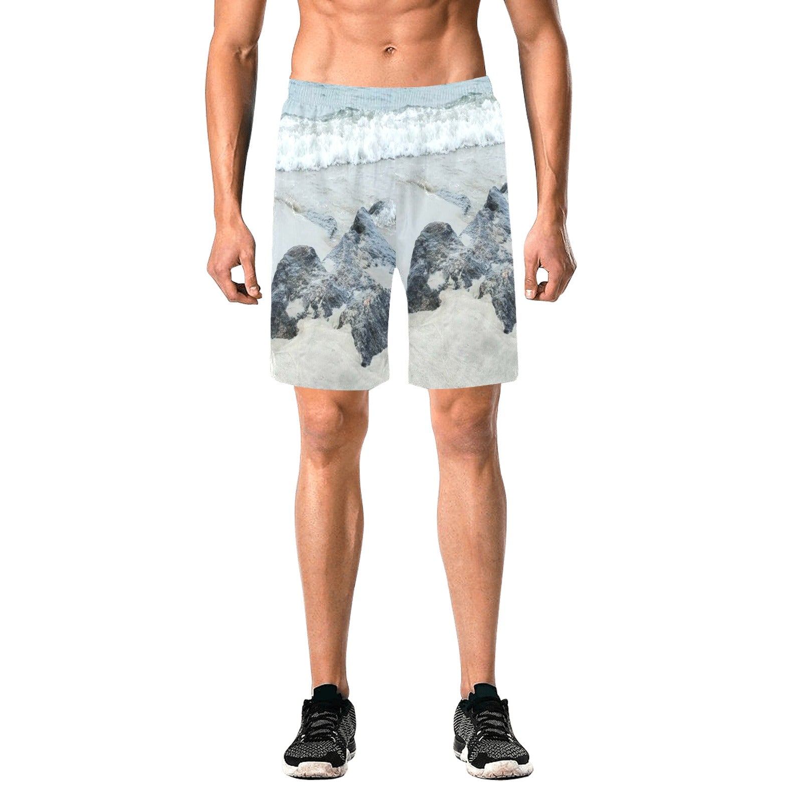 Beach Shorts Men's All Over Print Elastic Beach Shorts (Model L20)