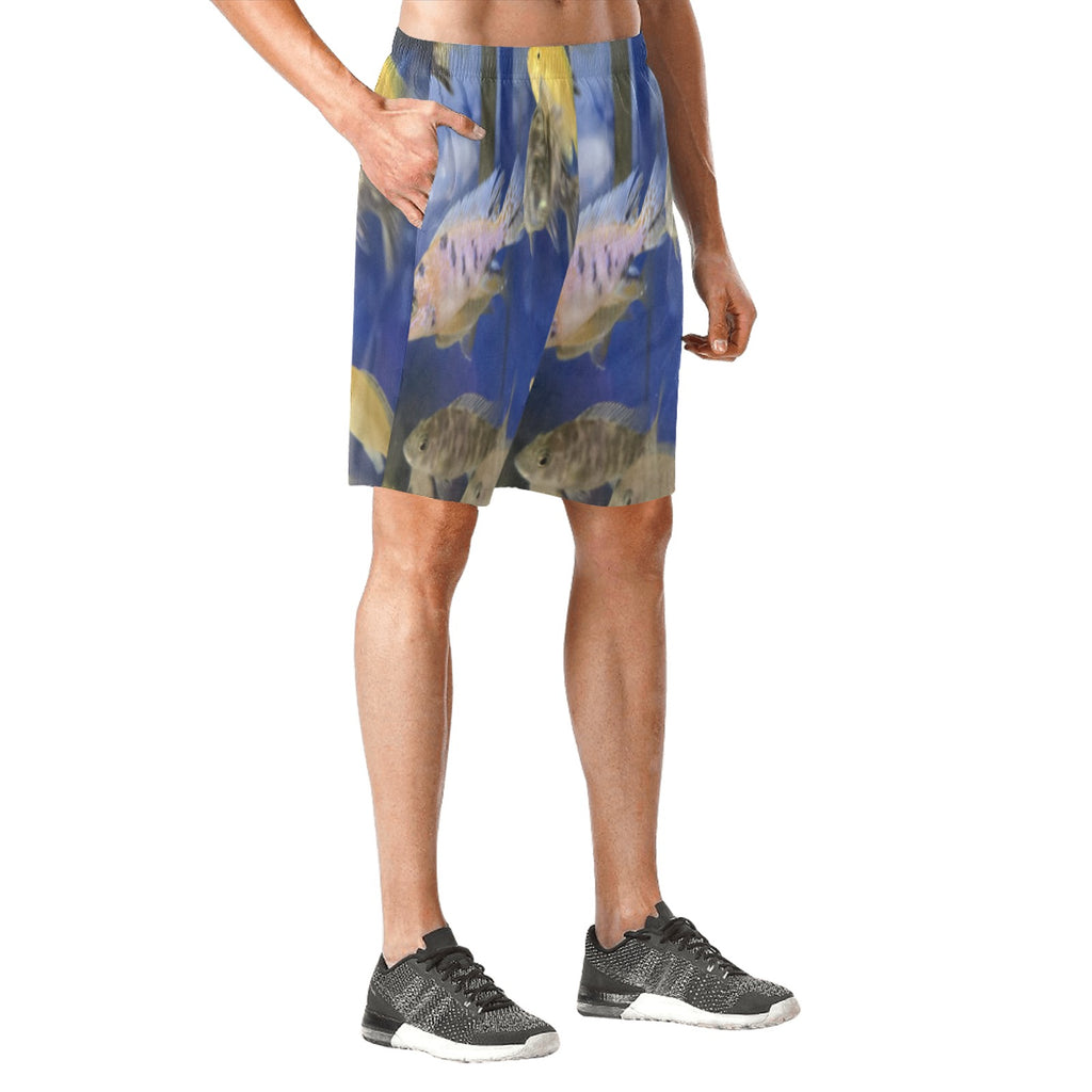 Beach Shorts Men's All Over Print Elastic Beach Shorts (Model L20)