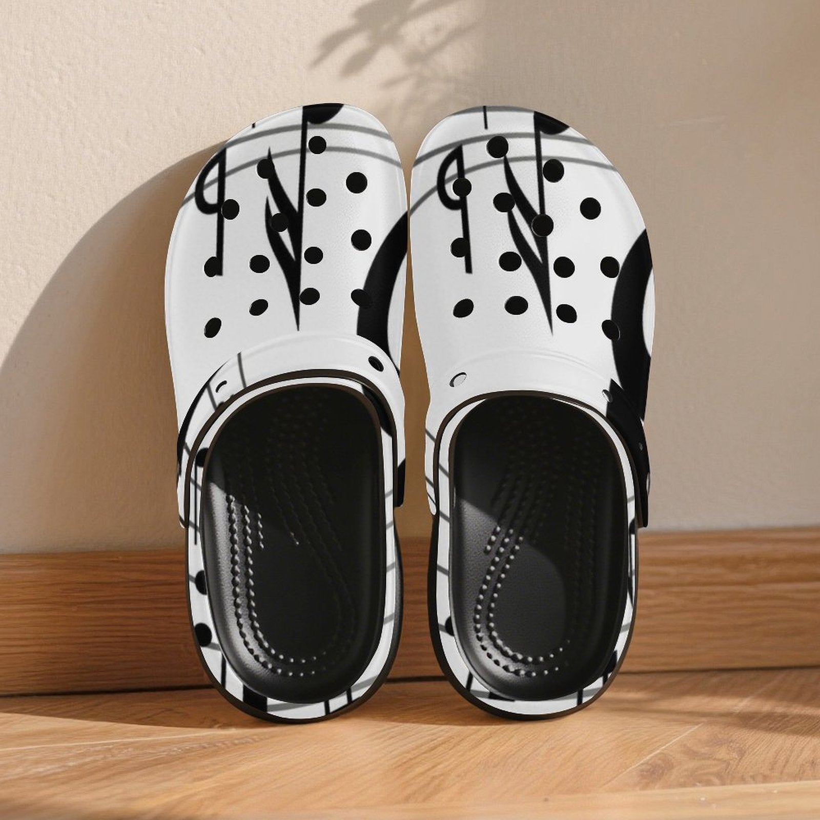Clogs High-heeled perforated shoes Women's High-heeled Clogs