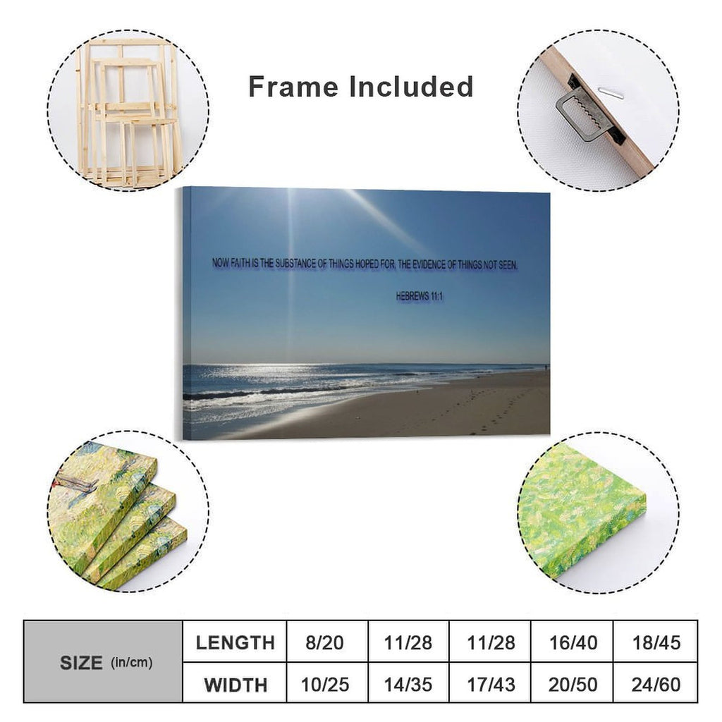Hanging picture Frame Canvas Print 11"x17" (Horizontal)