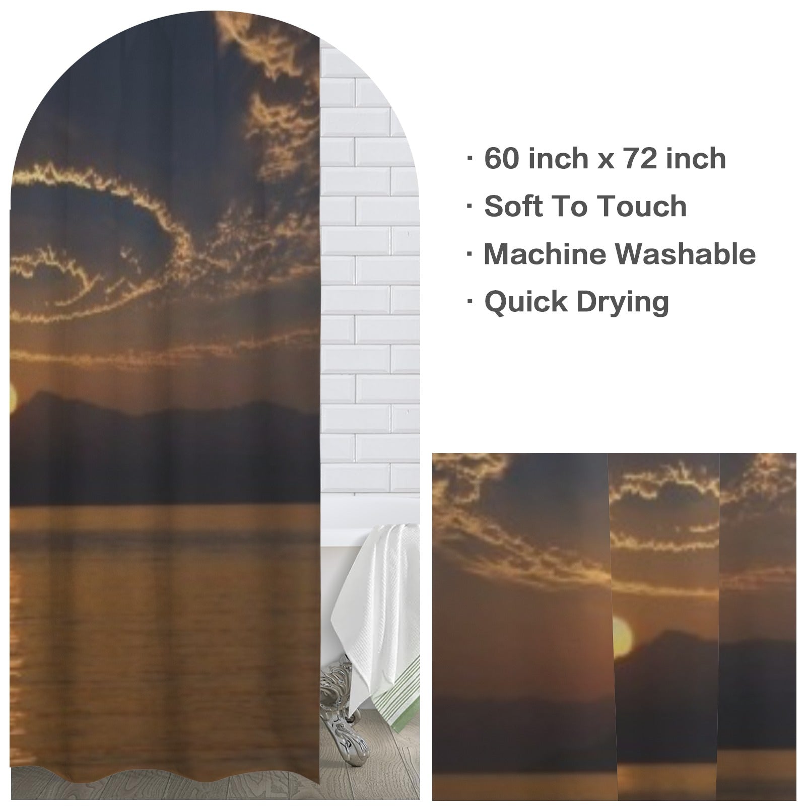 Shower Curtain Shower Curtain 60"x72"