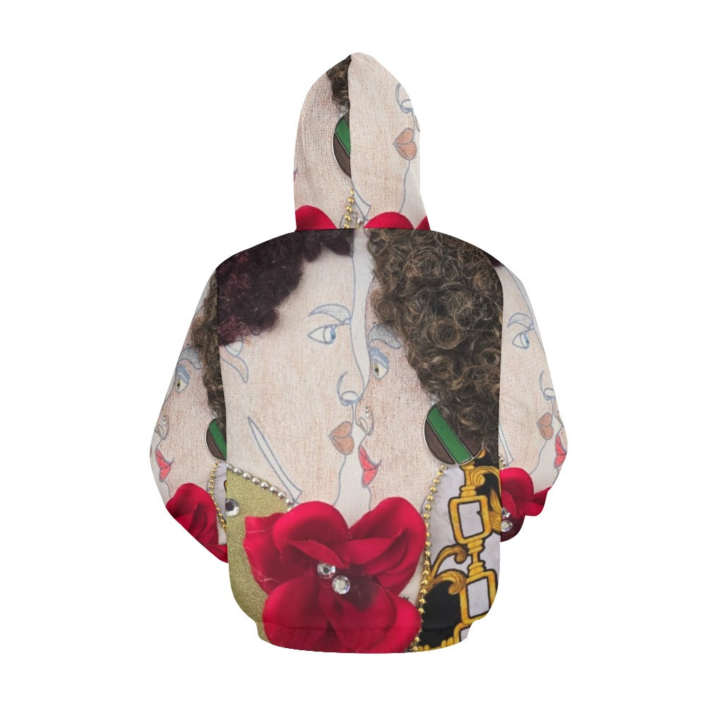 women's hoodie All Over Print Hoodie for Women (USA Size) (Model H13)