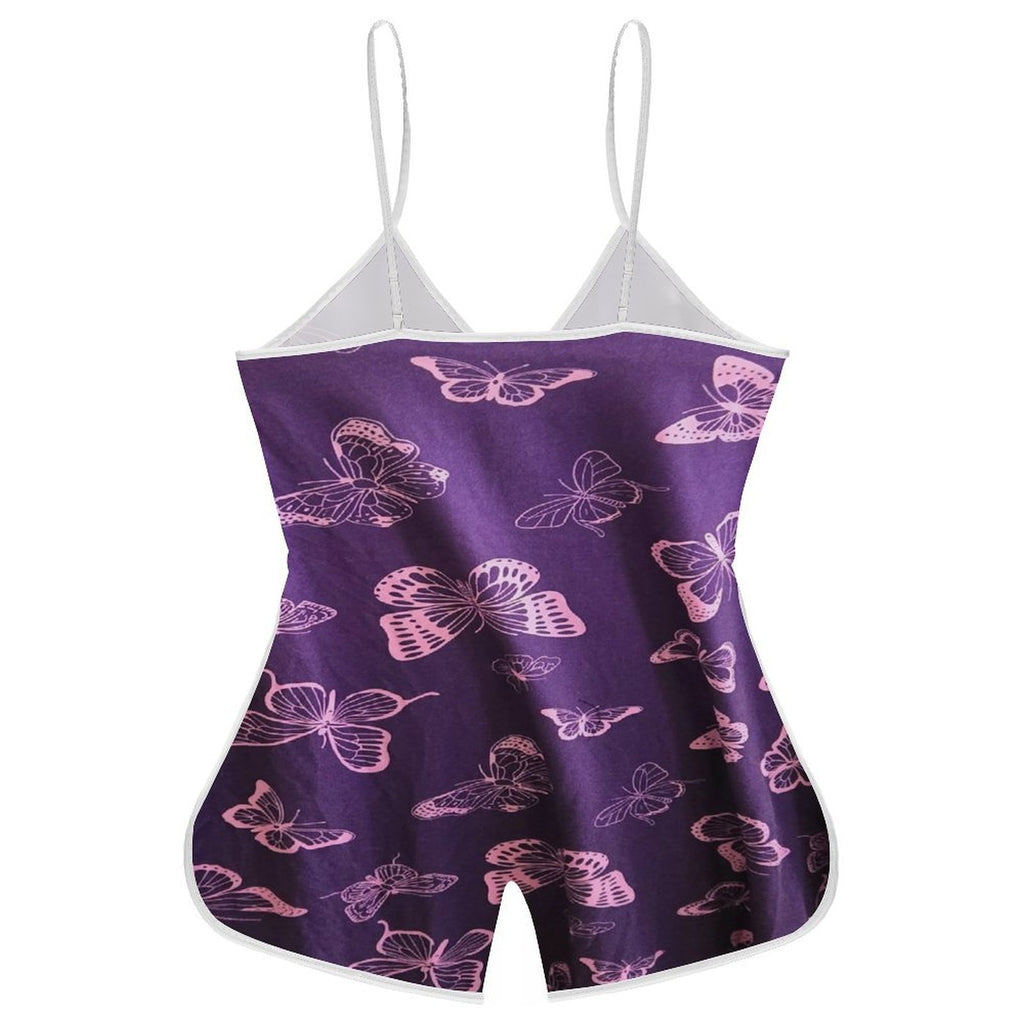 Women's Strap Shorts Romper